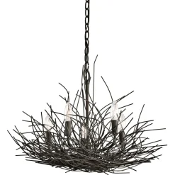 Elstead Hängeleuchte NELL Bronze Antik 5xE14 kürzbar Lampe< Hängelampen|Wohnzimmerlampen