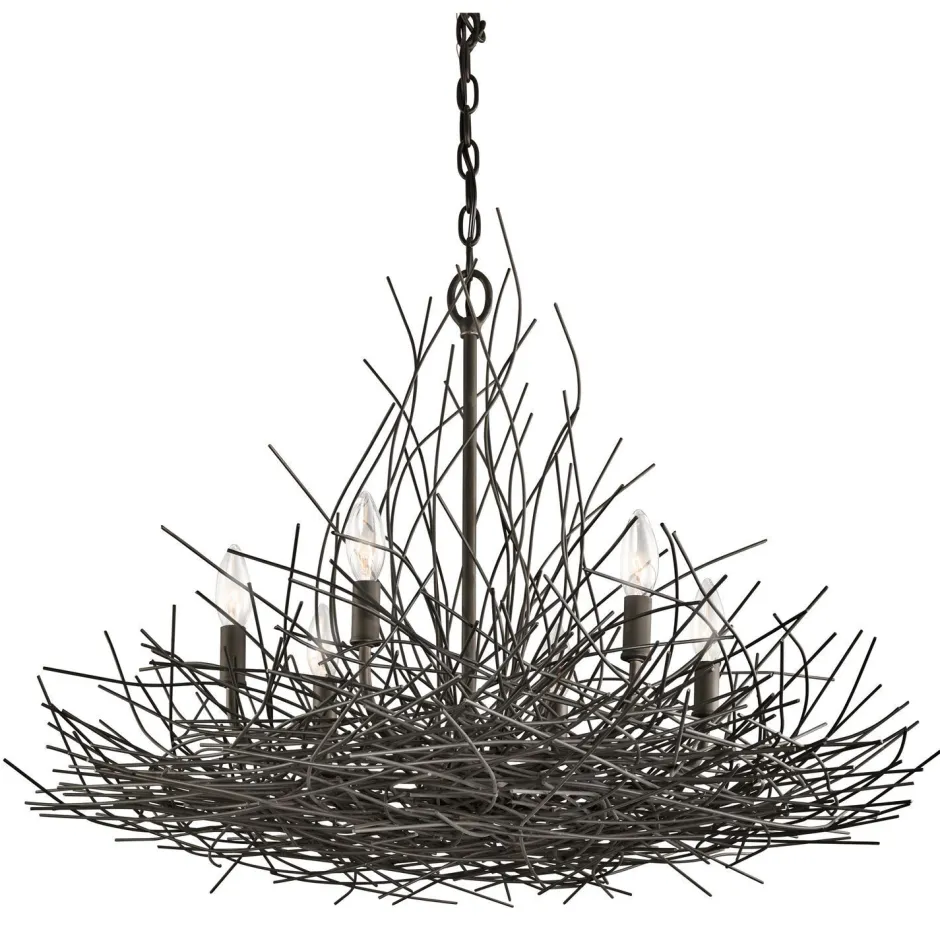 Elstead Hängeleuchte NELL Bronze kürzbar Nest Design Lampe< Moderne Lampen|Designerlampen