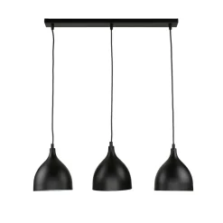 Luminex Hängeleuchte NOAK in Schwarz 3-flmg< Hängelampen|Esszimmer Lampen