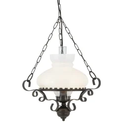 Searchlight Hängeleuchte OIL LANTERN Ø45cm< Rustikale Lampen|Glaslampen
