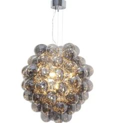 Hängelampen|Wohnzimmerlampen*By Rydéns Hängeleuchte Rauchglas 64 cm breit 4-flammig E14