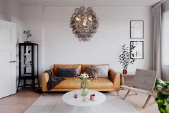 Hängelampen|Wohnzimmerlampen*By Rydéns Hängeleuchte Rauchglas 64 cm breit 4-flammig E14