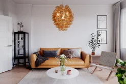 Hängelampen|Wohnzimmerlampen*By Rydéns Hängeleuchte Rauchglas 64 cm breit 4-flammig E14