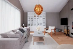 Hängelampen|Wohnzimmerlampen*By Rydéns Hängeleuchte Rauchglas 64 cm breit 4-flammig E14