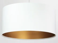 Hängelampen|Esszimmer Lampen*BPS Koncept Hängeleuchte ROSIE Creme Gold Retro rund Esstisch
