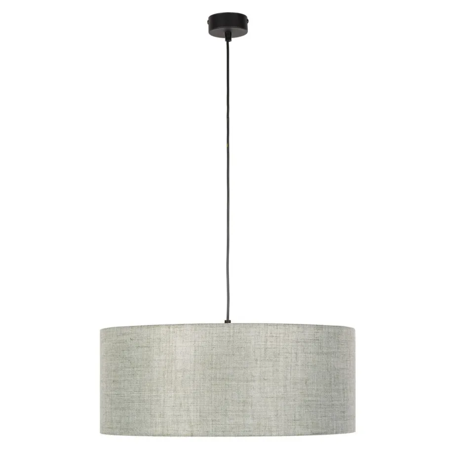 Moderne Lampen|Stofflampen*TK Lighting Hängeleuchte rund Ø 50 cm blendarm E27 Grün Stoffschirm