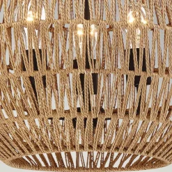 Elstead Hängeleuchte rund Ø 46,5 cm H: max. 251,4 cm Seil Schirm< Hängelampen|Wohnzimmerlampen