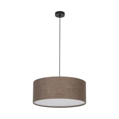 TK Lighting Hängeleuchte rund Ø 50 cm Jute H: max. 110 cm 3x E27< Hängelampen|Esszimmer Lampen