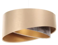 Hängelampen|Bürolampen*BPS Koncept Hängeleuchte Satin E27 rund D: 50 cm in Gold Bunt