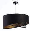 BPS Koncept Hängeleuchte Satin Netz Ø 50 cm E27 rund Schwarz Gold< Hängelampen|Bürolampen