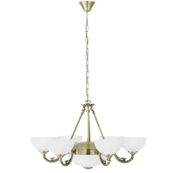 Eglo Hängeleuchte Savoy Weiß Ø74cm 6-Flmg< Hängelampen|Esszimmer Lampen