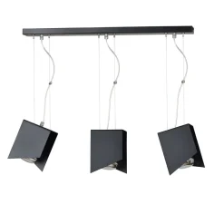 Emibig Hängeleuchte schwarz Design verstellbar 3-flammig< Hängelampen|Esszimmer Lampen