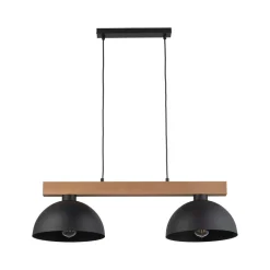 TK Lighting Hängeleuchte Schwarz Metall Holz länglich E27 Esszimmer< Lampen Aus Aller Welt|Skandinavische Lampen