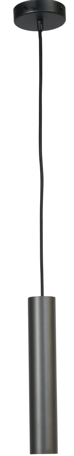 Masterlight Hängeleuchte Schwarz Metall Zylinder Ø 5,4 cm schmal< Wohnzimmerlampen|Esszimmer Lampen