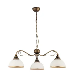 Jupiter Hängeleuchte Shabby Braun DELMARE Esstisch Lampe< Hängelampen|Jugendstil Lampen