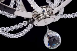 Küchenlampen|Kristalllampen*Elstead Hängeleuchte Stahl Ø46cm in Nickel verstellbar