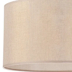 Lamkur Hängeleuchte Stoff Ø 35 cm rund E27 in Gold verstellbar< Schlafzimmer Lampen|Küchenlampen