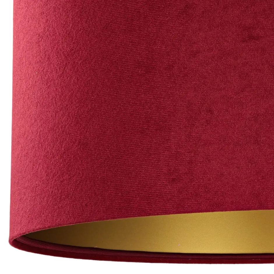 BPS Koncept Hängeleuchte Stoff Ø40cm Rot Gold Retro Esstisch< Hängelampen|Esszimmer Lampen