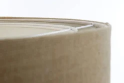 Bürolampen|Schlafzimmer Lampen*BPS Koncept Hängeleuchte Stoff Natur Creme E27 rund D: 60 cm Boho