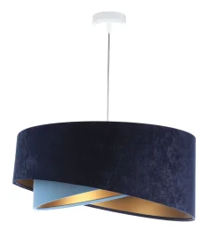 Bürolampen|Schlafzimmer Lampen*BPS Koncept Hängeleuchte Stoff rund Ø 50 cm Velours Optik Modern MARLON