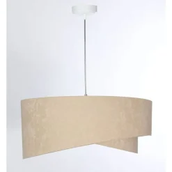 BPS Koncept Hängeleuchte Stoff Velours Optik rund Ø 50 cm Modern E27< Hängelampen|Bürolampen