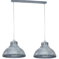 Luminex Hängeleuchte SVEN in Grau-Patina 2-flmg< Hängelampen|Esszimmer Lampen