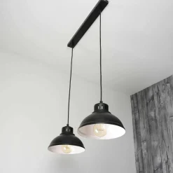 Luminex Hängeleuchte SVEN in Schwarz 2-flmg< Hängelampen|Esszimmer Lampen