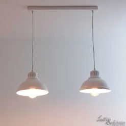 Hängelampen|Esszimmer Lampen*Luminex Hängeleuchte SVEN in Weiß 2-flmg