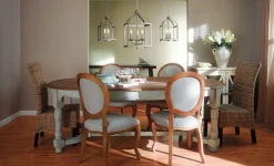 Rustikale Lampen|Designerlampen*Elstead Hängeleuchte THOREN Nickel kürzbar Lampe Esszimmer