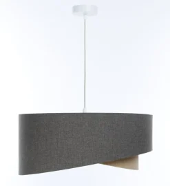 Bürolampen|Schlafzimmer Lampen*BPS Koncept Hängeleuchte verstellbar Braun Beige E27 rund Ø 45 cm Modern