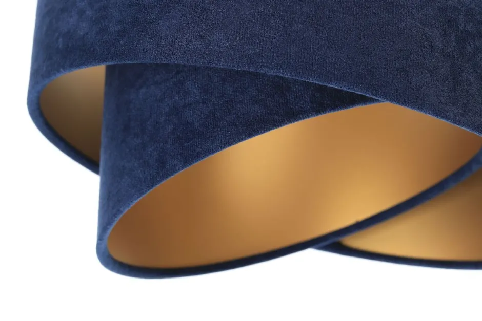 Bürolampen|Wohnzimmerlampen*BPS Koncept Hängeleuchte verstellbar 3-flammig E27 Weiß Blau Gold E27