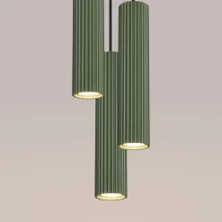 Sollux Hängeleuchte verstellbar H: max. 108 cm Grün 3-flammig GU10< Hängelampen|Bürolampen