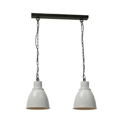 Industrie Lampen|Vintage Lampen*Masterlight Hängeleuchte weiß Ø27,5cm