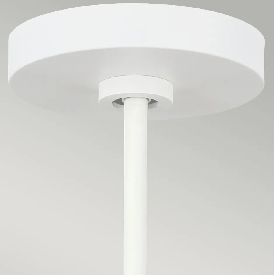 Hängelampen|Lampen Aus Aller Welt*Elstead Hängeleuchte Weiß Metall Holz Ø48cm Skandinavisch E27