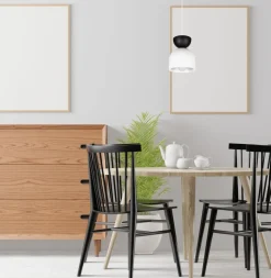 Belis Hängeleuchte Weiß Schwarz Metall Ø17 cm Minimalistisch< Hängelampen|Bürolampen