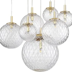 TK Lighting Hängeleuchte XXL verstellbar bis 2 m Kugelschirme elegant< Hängelampen|Esszimmer Lampen