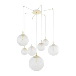TK Lighting Hängeleuchte XXL verstellbar bis 2 m Kugelschirme elegant< Hängelampen|Esszimmer Lampen
