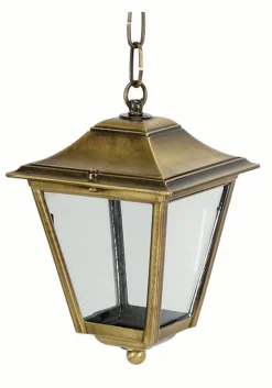Außenleuchten Antik|Rustikale Lampen*Lido Hängende Laterne aus Messing außen Rustikal