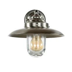 Lido Hoflampe KAVALA Messing Glas IP64 rostfrei Außen< Rustikale Lampen|Metall Lampen