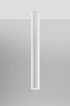 Küchenlampen|Moderne Lampen*Sollux Hohe Deckenlampe Weiß 60 cm Ø 6 cm schmal GU10