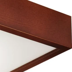 Flurlampen|Bürolampen*Lamkur Holz Deckenleuchte eckig Modern Wohnzimmer
