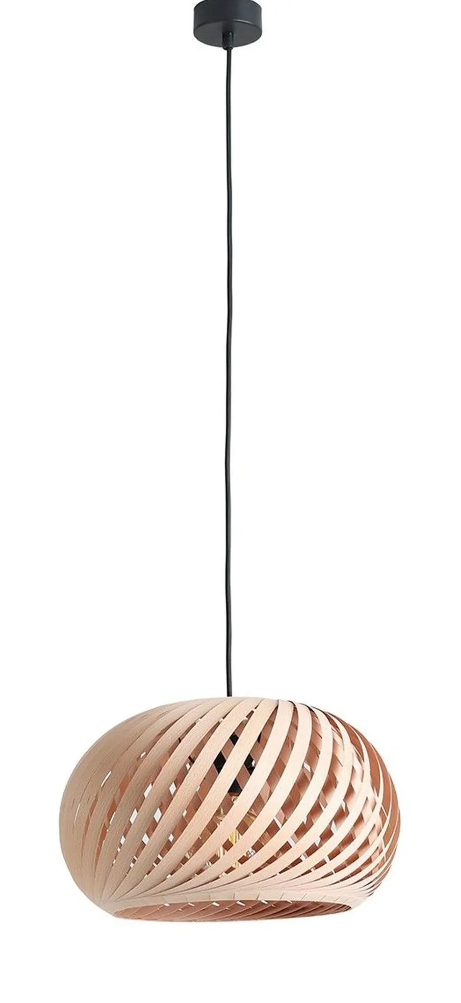 ALDEX Holz Hängelampe rund in Natur E27 Ø40 cm wohnlich< Schlafzimmer Lampen|Feuchtraumleuchten