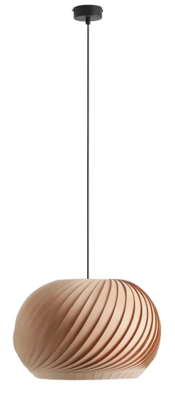 ALDEX Holz Pendelleuchte in Natur wohnlich E27 rund Ø40 cm< Hängelampen|Bürolampen