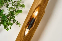 Metall Lampen|Holzlampen*Eco-Light Holz Stehlampe Skandinavisch 141 cm klein E27 wohnlich