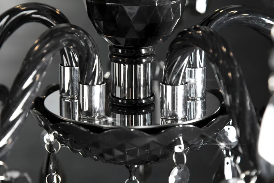 Invicta Interior Imposant Pendellampe Klassisch E14 Schwarz Acryl< Hängelampen|Designerlampen