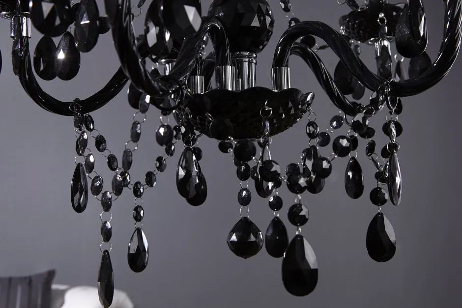 Invicta Interior Imposant Pendellampe Klassisch E14 Schwarz Acryl< Hängelampen|Designerlampen