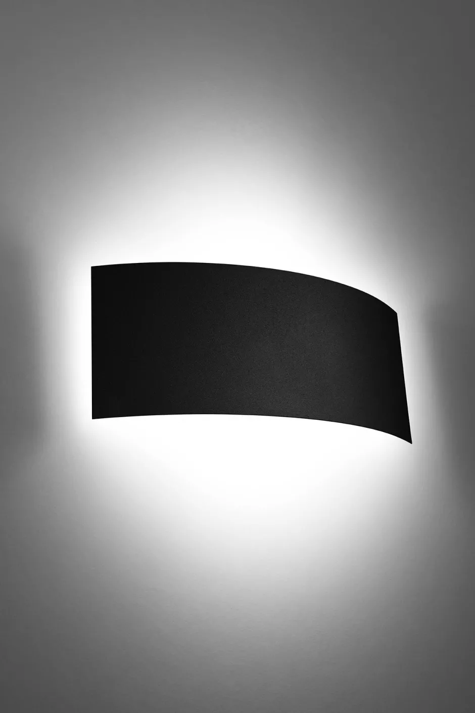Sollux indirekte Wandlampe Metall 34 cm Schwarz Up Down< Wandleuchten|Flurlampen