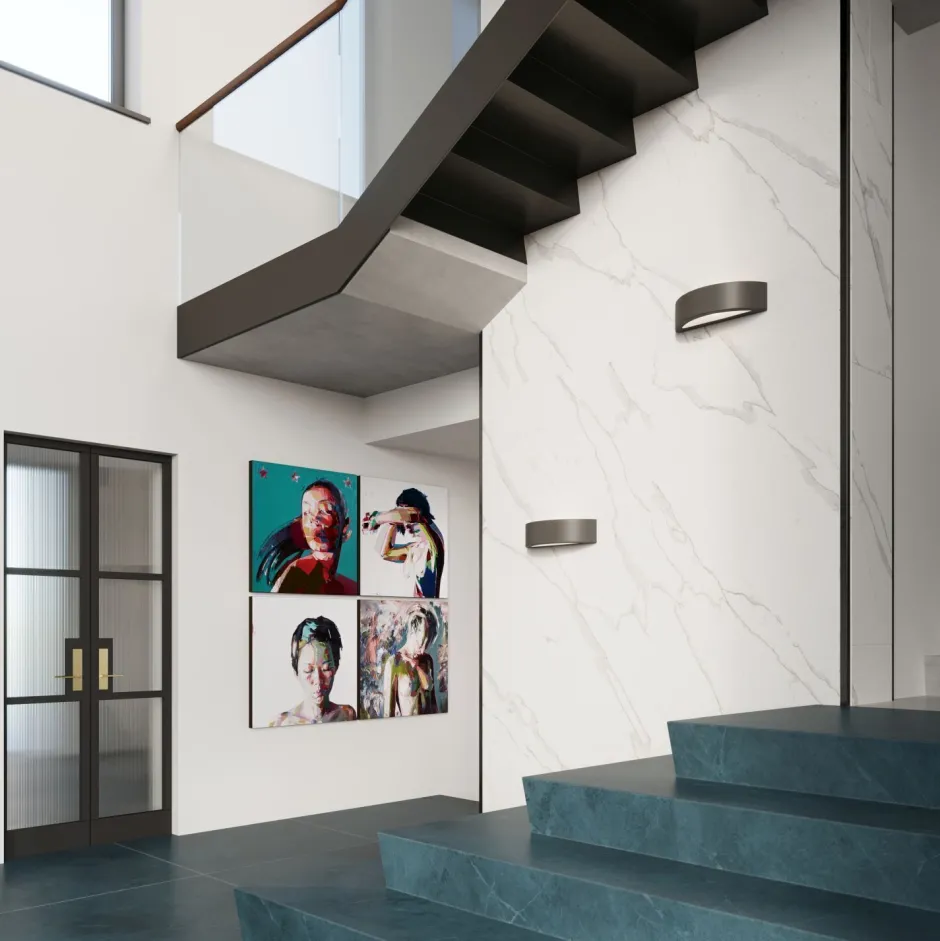 Wandleuchten|Flurlampen*Sollux indirekte Wandlampe Schwarz Up Down 40 cm breit E27