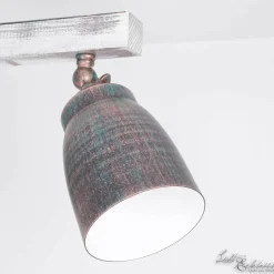 Wohnzimmerlampen|Holzlampen*Luminex Industrie Deckenleuchte Holz Metall schwenkbar ALEJO