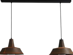 Masterlight Industrie Hängelampe Braun Antik Ø35cm 2xE27 PRATO< Hängelampen|Industrie Lampen